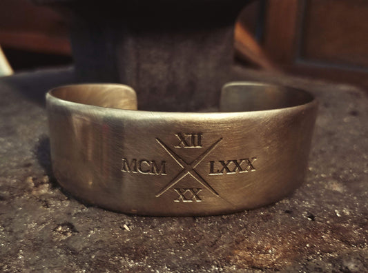 Custom brass cuff