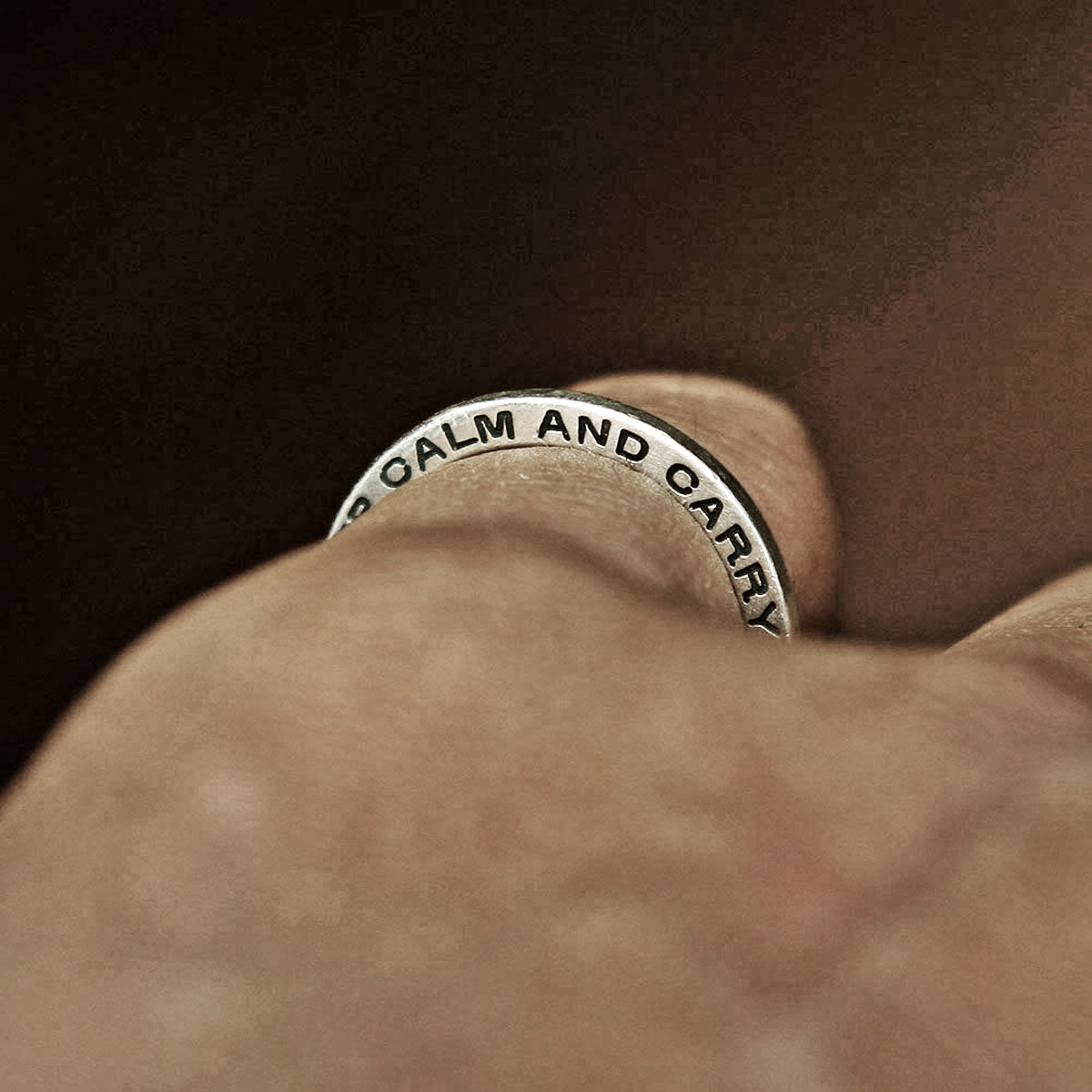 RS-118 personalized WOL ring, love ring, name ring, message ring, promise ring, quote ring