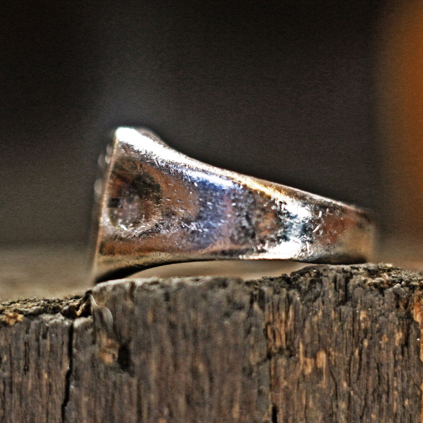 Wachssiegelring, Vintage-Ring, rustikaler Ring, geschnitzter Ring, männlicher Ring, Männerring, Wappenring, Siegelring, Bock, Hirsch, Charm-Ring, Siegelring