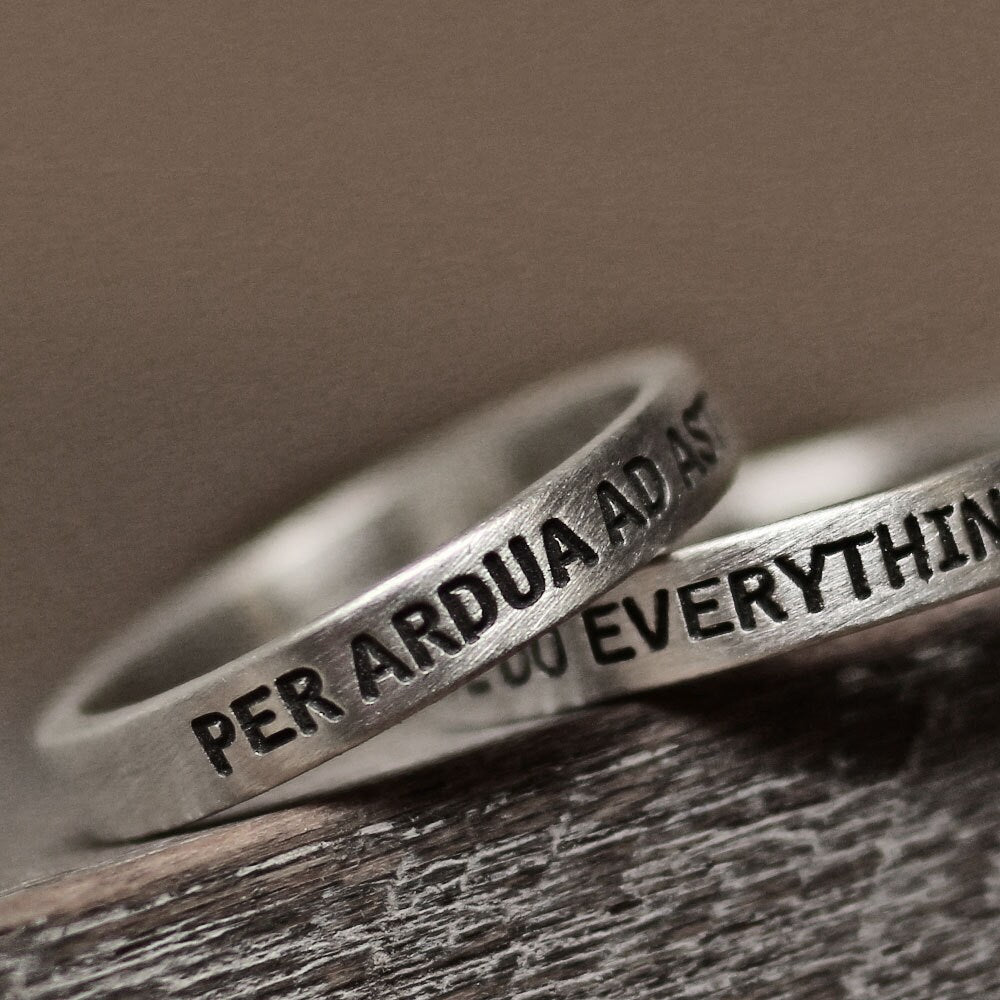 RS-074 Best Simple personalized silver word ring, love ring, name ring, message ring, promise ring, quote ring, engraved ring, custom ring