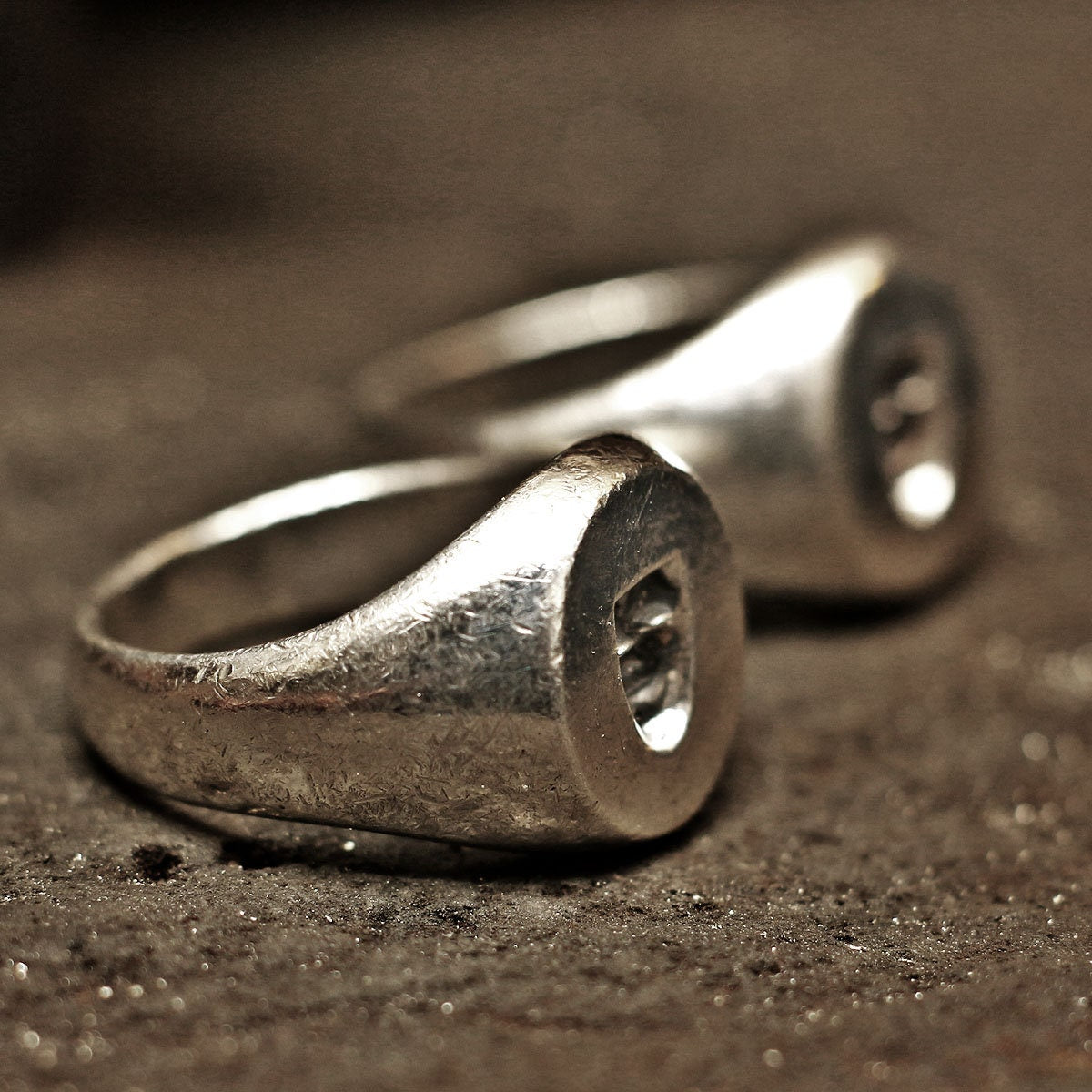 Wachssiegelring, Vintage-Ring, rustikaler Ring, sperriger Ring, Herrenring, Herrenring, Wappenring, Siegelring, Guy Fawkes