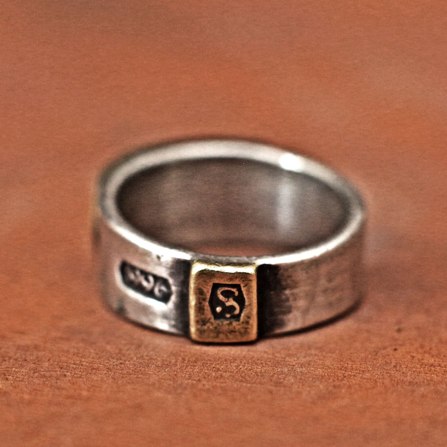 Das Leben ist Schmerz, Herrenring, Lateinring, Zitatring, Mittelalterring, rustikaler Ring, Vintagering, Kalligraphiering