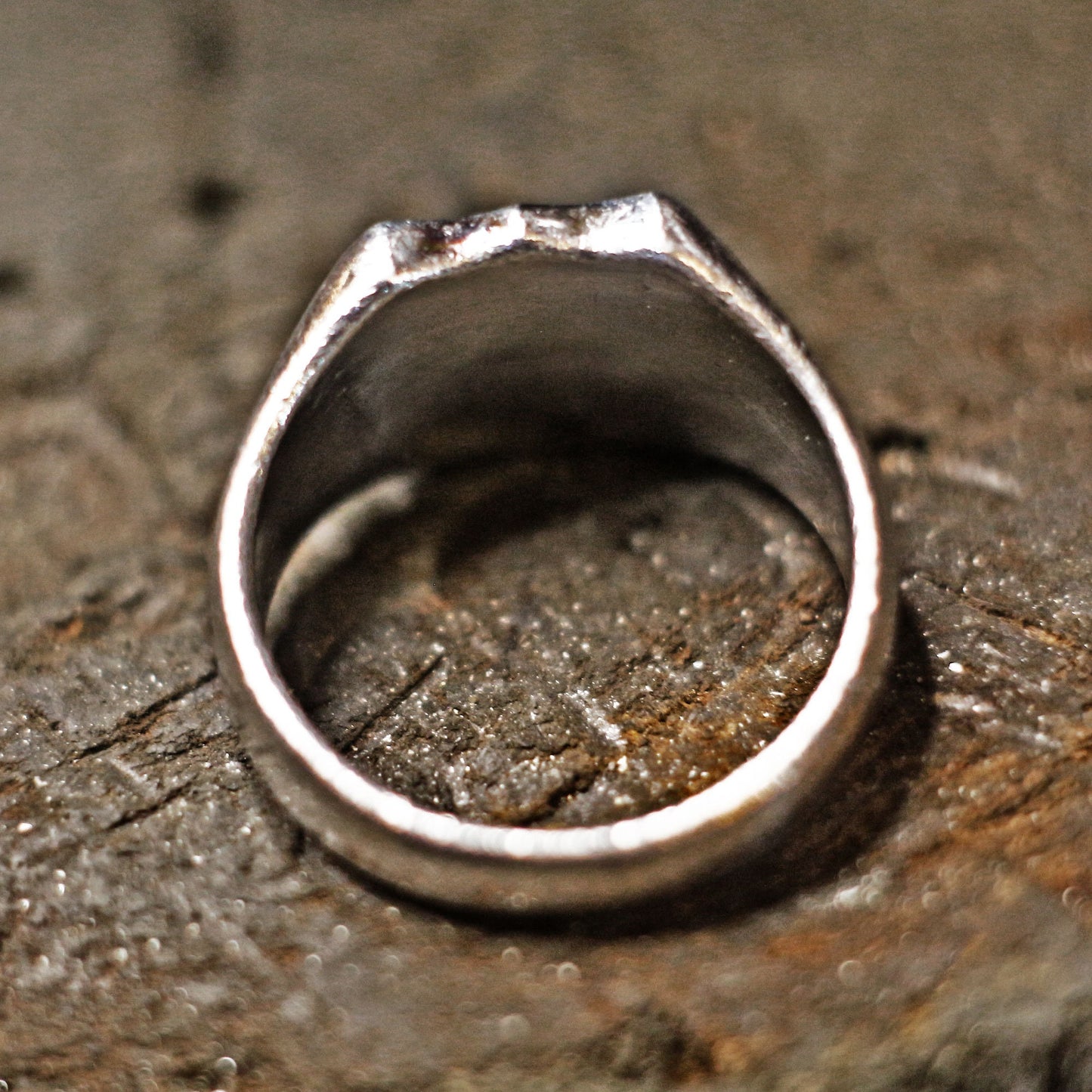 Wachssiegelring, Vintage-Ring, rustikaler Ring, geschnitzter Ring, männlicher Ring, Männerring, Wappenring, Siegelring, Bock, Hirsch, Charm-Ring, Siegelring